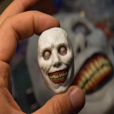 Creepy demon magnet/brooch